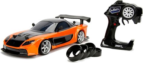 Jada Toys Fast And Furious Rc Drift Mazda Rx 7 Voiture Télécommandée Drift 4 Roues Motrices 4