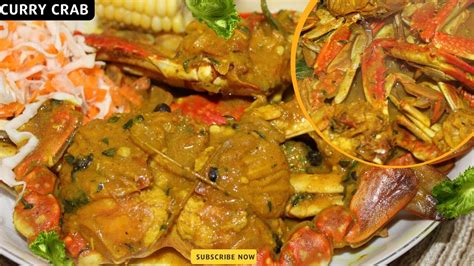 How To Cook Curry Crab Jamaican Style Curry Crab Youtube