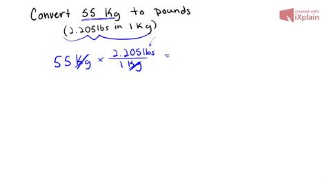 How To Convert Kilograms To Pounds Youtube