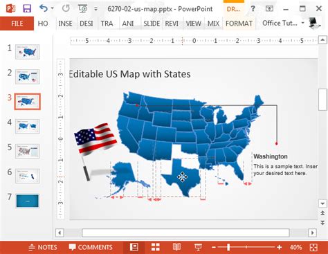 Powerpoint Editable Maps By Slidemodelpng Fppt