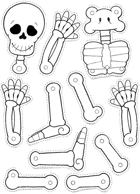 Recortables Halloween Vestir El Esqueleto Blog De Im Genes