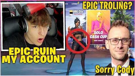 Clix Gets Trolled By Epic Games While Trolling In Solo Cash Cup Then