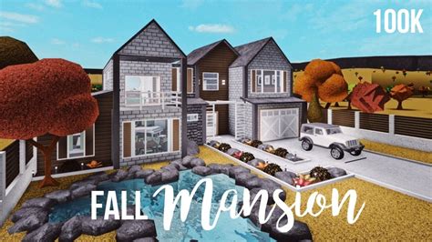 Bloxburg Fall Mansion 100k Youtube