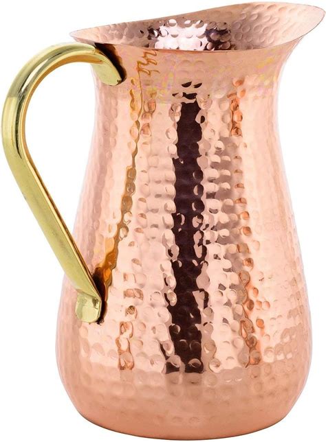 100 Copper Water Jug Pitcher Copper Pitcher For Ayurveda Health Benefit Copper Pitcher W