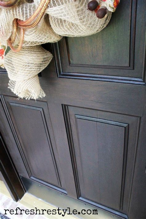 I hope this quick tip video helps if you have never stained metal before. Front Door Makeover with Java Gel Stain | General Finishes ...