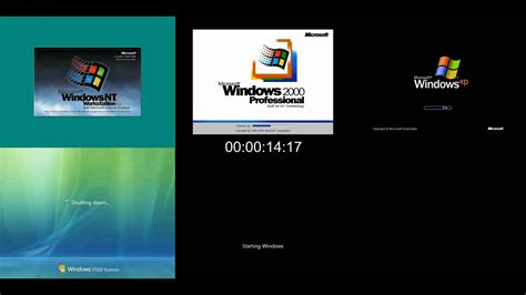 100% safe and virus free. Windows NT reboot time. From NT 4.0 to Windows 7 - YouTube