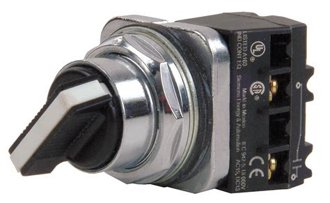 Siemens Non Illuminated Selector Switch 30 Mm 2 Maintained