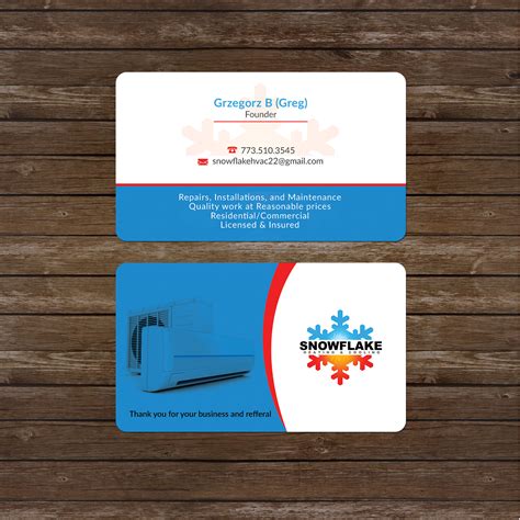 All of our hvac business cards are designed with your hvac business in mind. Professional, Colorful, Hvac Business Card Design for a ...