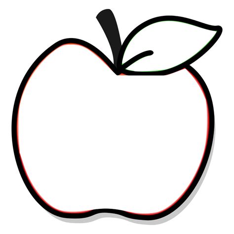 Manzana Para Colorear Páginas Para Imprimir Y Colorear Gratis De Una