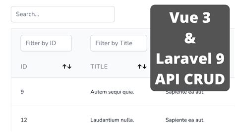 Vue Js Laravel SPA CRUD With Auth Laravel Daily