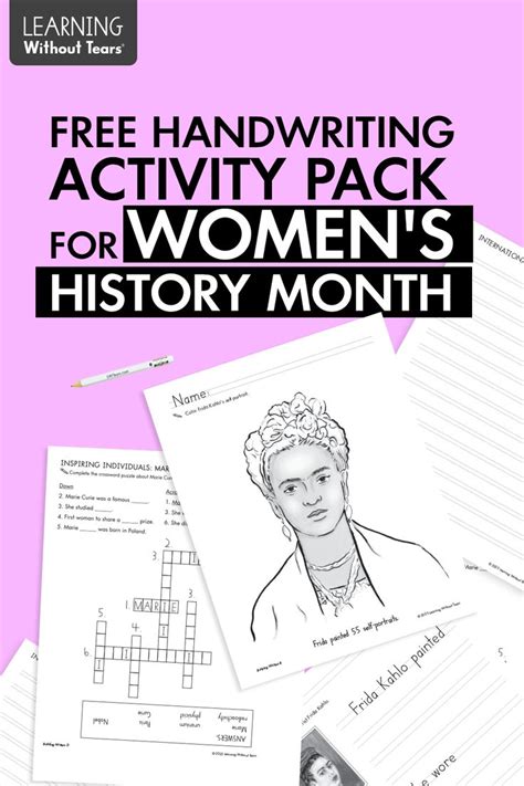 Free Womens History Month Activity Pack In 2023 Women History Month