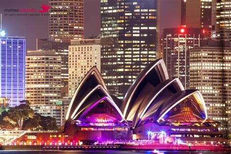 Matteo Colombo Photography Sydney Skyline At Night With Opera House