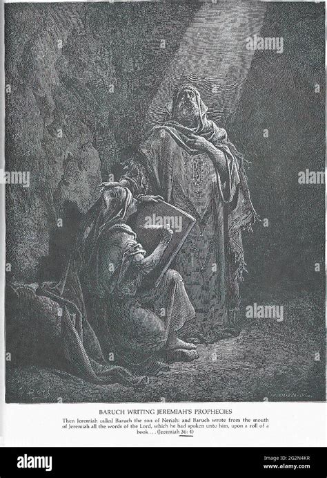 Gustave Doré Baruch Writes Jeremiah S Prophecies Stock Photo Alamy