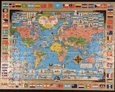 World Wonders A Pictorial Map Curtis Wright Maps