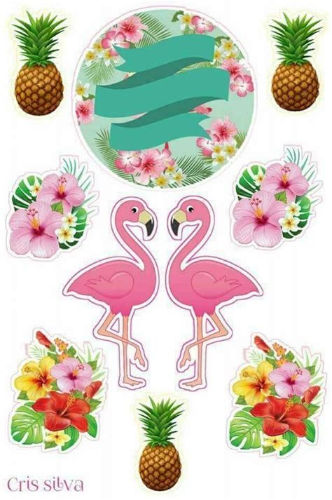 Pin De Alejandra De Pazos Em Etiquetas Festa De Flamingo Rosa Festa