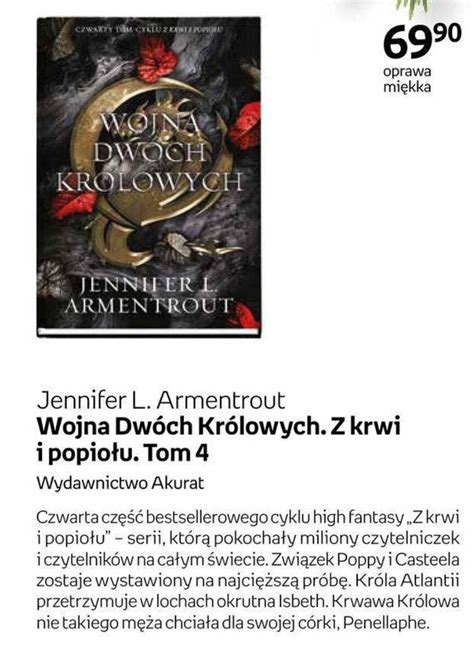 promocja książka jennifer l armentrout wojna dwóch królowych z krwi i popiołu tom 4