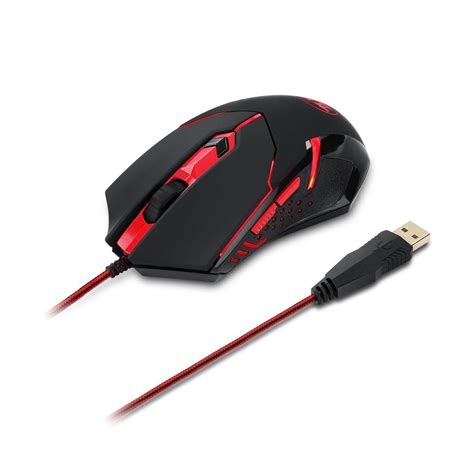 Redragon M601 Centrophorus Red Led Gaming Mouse Wootware