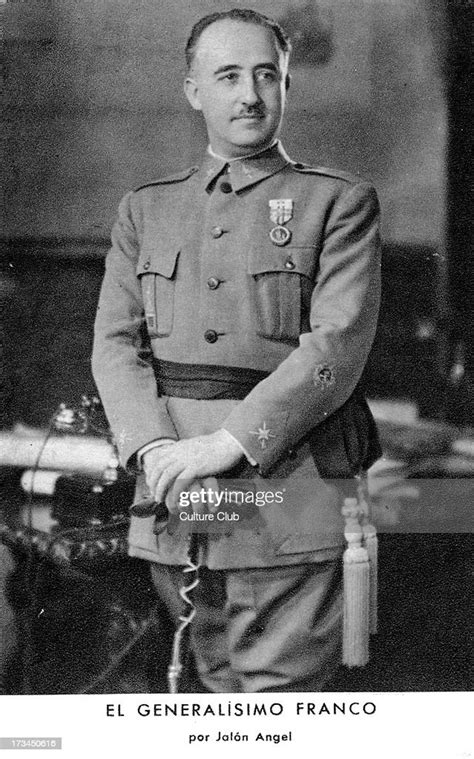 General Francisco Franco Portrait Spanish Military General News