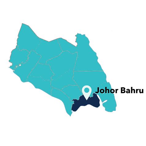 Map Of Johor State Johor Is A Malaysian State