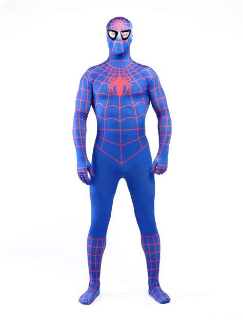 Superhero Spiderman Cosplay Costume Halloween Spider Man Lycra Spandex