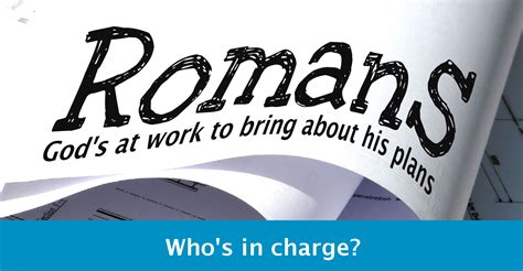 Whos In Charge Romans 13 Salford Elim Church