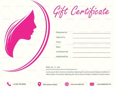 21 Best Spa Gift Certificate Template 20 Editable Gift Vouchers