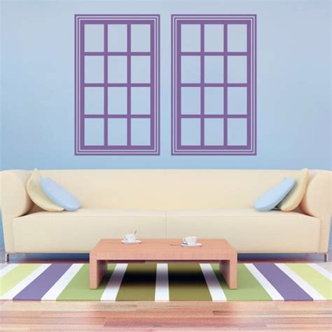 Items Similar To Double Faux Window Vinyl Wall Decal On Etsy