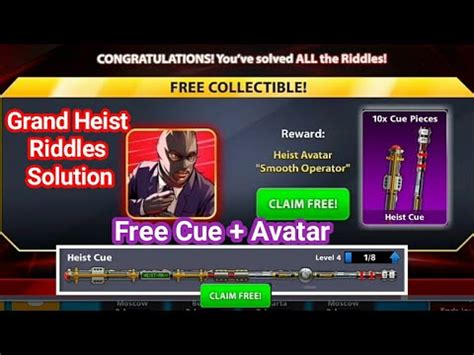 8 ball pool by @miniclip is the world's greatest multiplayer pool game! 8 Ball Pool Grand Heist Riddles Unlocked - Syed Mk - YouTube