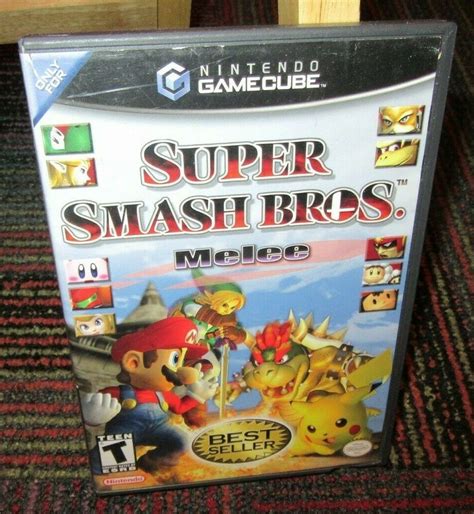 Super Smash Bros Melee Game For Nintendo Gamecube Game Disc Case