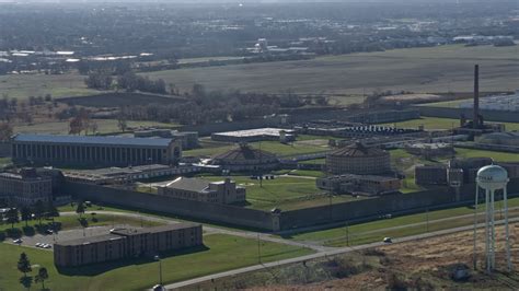 4k Stock Footage Aerial Video Orbit The Stateville Correctional Center