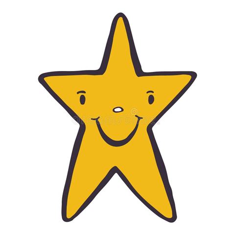 Funny Star Character Icon Stock Vector Illustration Of Rank 98016860