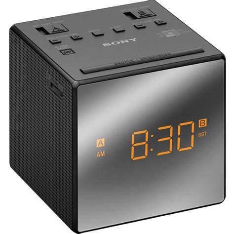 Sony Dual Alarm Clock Radio Black Icfc1tblack Bandh Photo Video
