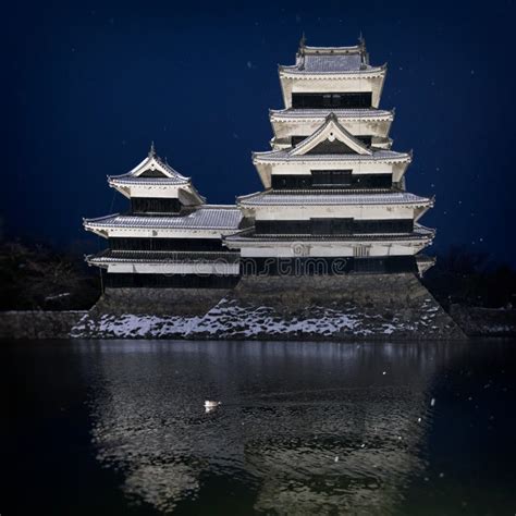 Matsumoto Castle Crow Castle In Nagono City Japancastle In Stock