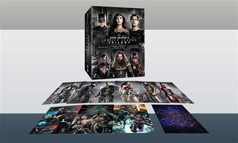 Coffret Trilogie Blu Ray 4k Zack Snyder Dc