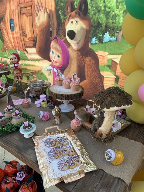 Masha And The Bear Birthday Party Ideas Photo 19 Of 24 Catch My Party