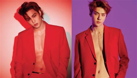 Exo’s Sehun And Kai Flaunt Their Sexy Abs For ‘love Shot’ Promotional Photos Starmometer
