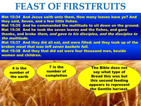 Ppt The Feast Of First Fruits Powerpoint Presentation Free Download