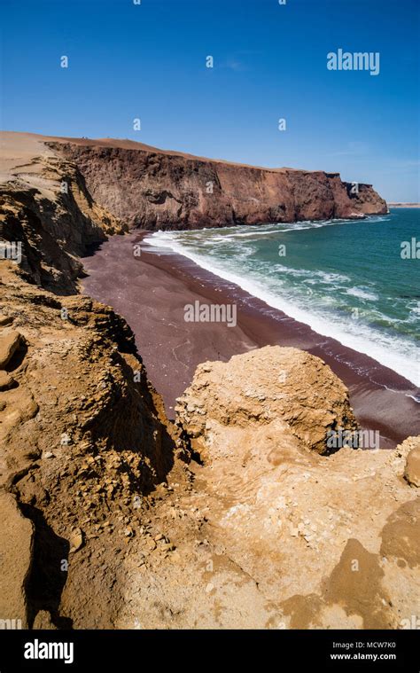 National Reserve Of Paracasred Beach Ica Peru South America Stock