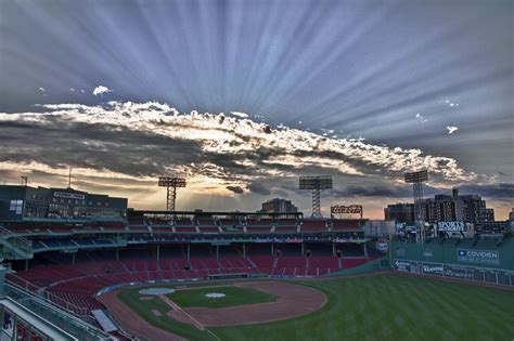 Sunset At Fenway Boston Ma Fenway Is Turning 100 Years Flickr