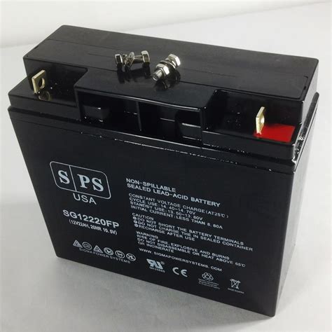 Sps Brand 12v 22 Ah Replacement Battery With Fp Terminal Sg12220fp