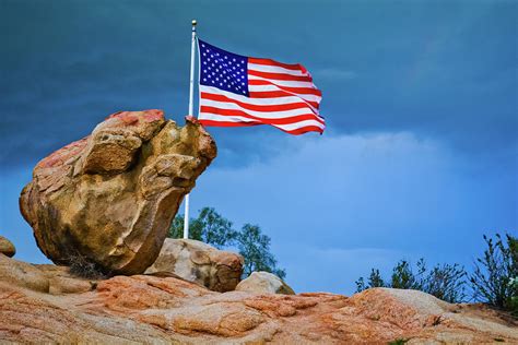 Mount Rubidoux American Flag Photograph By Kyle Hanson Fine Art America
