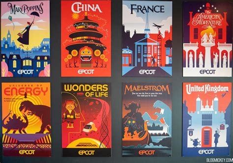 Check Out All 40 Of The Epcot Experience Attraction And Pavilion Posters