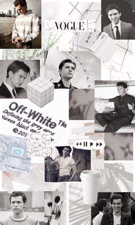 Aesthetic white Tom Holland Wallpaper in 2020 | Greys ana ...