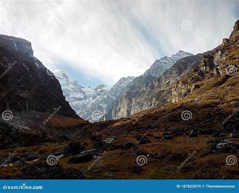 Nilkantha Peak In Badrinath Himalayas India Stock Image Image Of