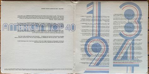 American Top 40 Casey Kasem Vinyl 2 Lp Record Set Double Dozen Volume 1