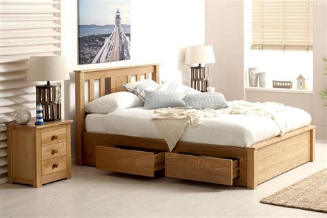 Wimbledon Solid Oak Storage Bed 5ft King Size Bed Frame With Storage Oak Bed Frame Bed Frame