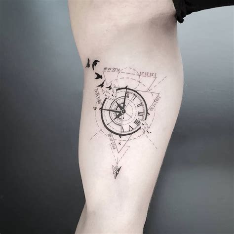 65 Ideas For A Beautiful And Meaningful Compass Tattoo