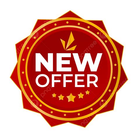 Free Offer Vector Hd Png Images Red New Offer Stickers Graphic Free