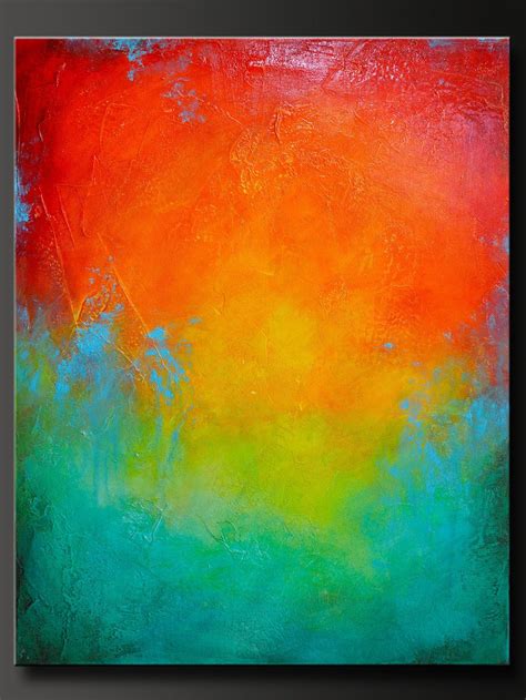 28 X 22 Abstract Acrylic Painting Contemporary Wall