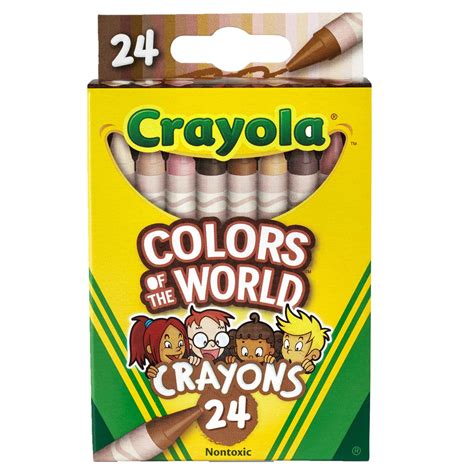 Crayola Colors Of The World Crayons 24 Ct Cvs Pharmacy